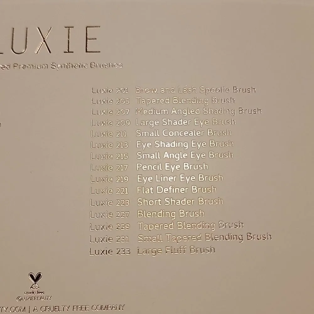 Luxie 30 Piece Rose Gold Make up Brushes
